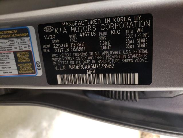 Photo 14 from auction – 2021 KIA SELTOS EX with VIN KNDERCAA6M7178982