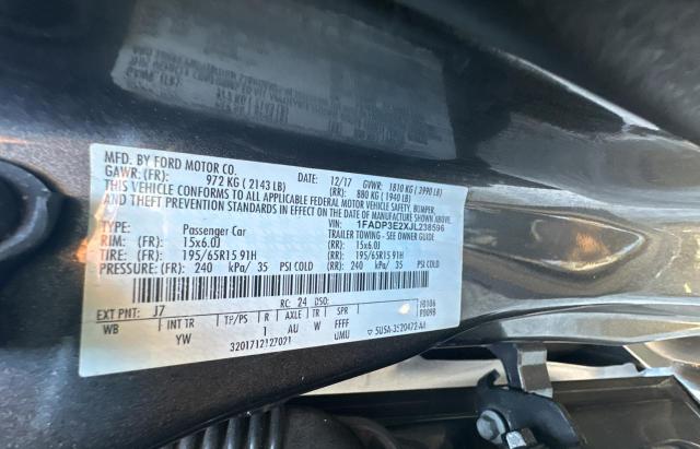 Photo 10 from auction – 2018 FORD FOCUS S with VIN 1FADP3E2XJL238596
