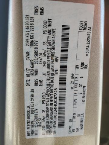 Photo 14 from auction – 2017 FORD ESCAPE TIT with VIN 1FMCU0JD4HUC87328