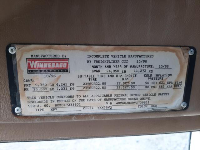 Photo 10 from auction – 1997 FREIGHTLINER CHASSIS X with VIN 4UZ6XJBC9VC739811