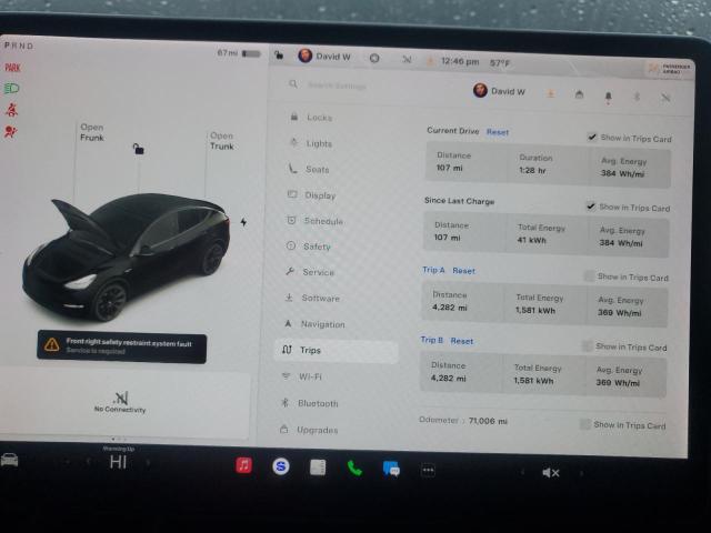 Photo 9 from auction – 2021 TESLA MODEL Y with VIN 5YJYGAEE1MF199950