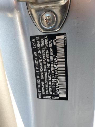 Photo 14 from auction – 2017 PORSCHE CAYENNE with VIN WP1AA2A21HKA87497