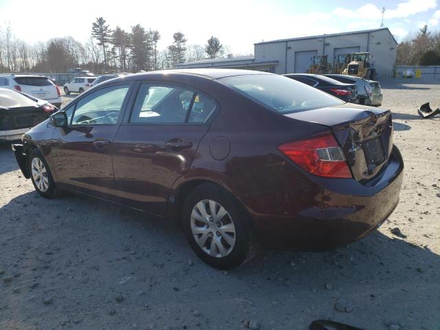 Photo 2 from auction – 2012 HONDA CIVIC LX with VIN 19XFB2F55CE362338