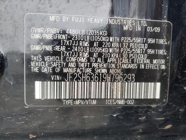 Photo 14 from auction – 2009 SUBARU FORESTER 2 with VIN JF2SH63619H796293