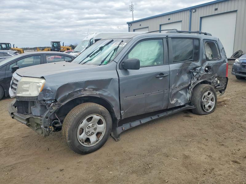 HONDA PILOT LX 2012 with VIN 5FNYF4H2XCB013357 - Photo from auction