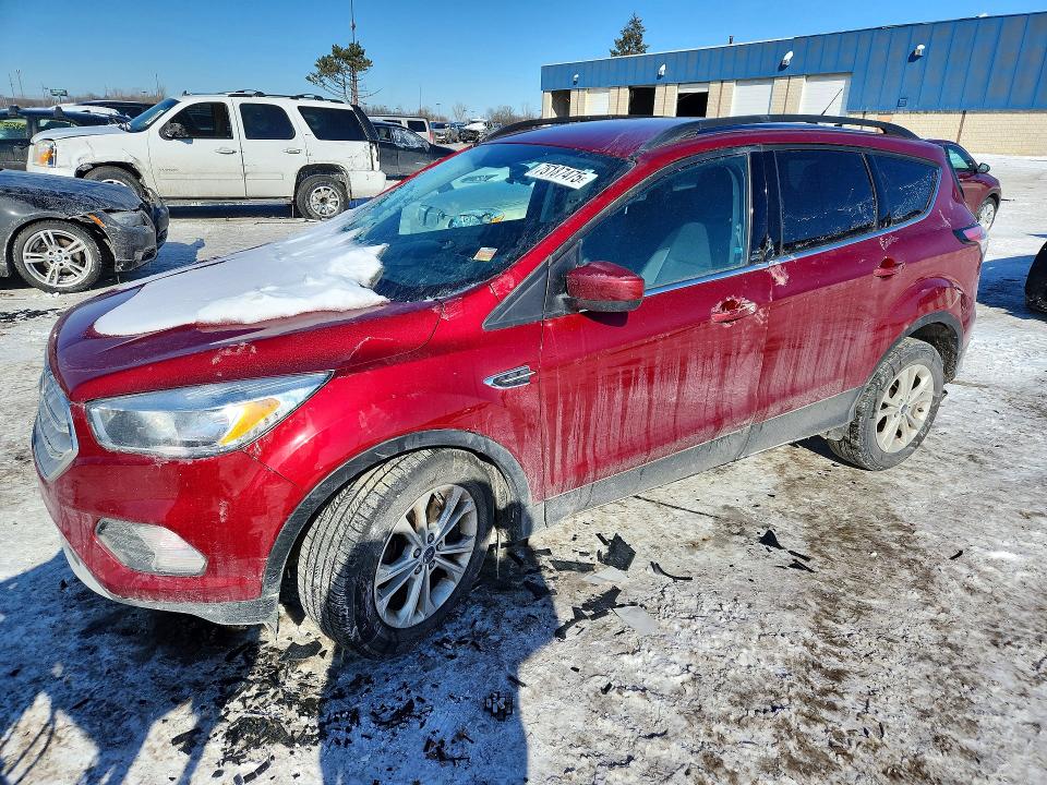 FORD ESCAPE SE 2018 with VIN 1FMCU0GD1JUA21052 - Photo from auction