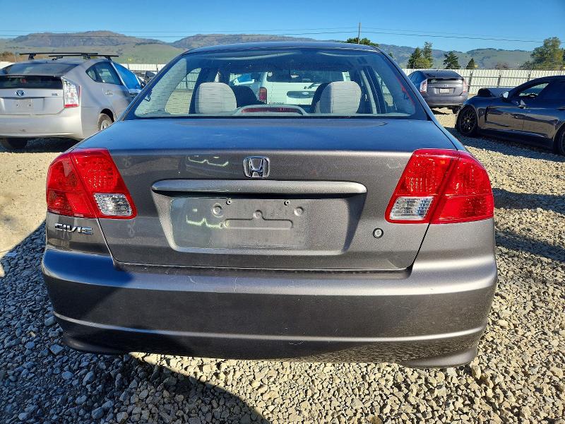 Photo 6 from auction – 2005 HONDA CIVIC DX with VIN 2HGES164X5H521201