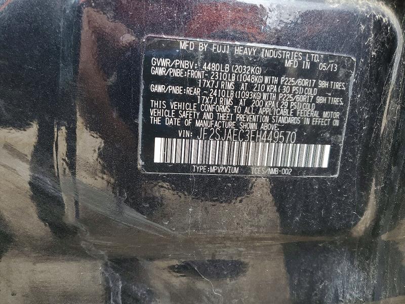 Photo 14 from auction – 2014 SUBARU FORESTER 2 with VIN JF2SJAEC3EH449570