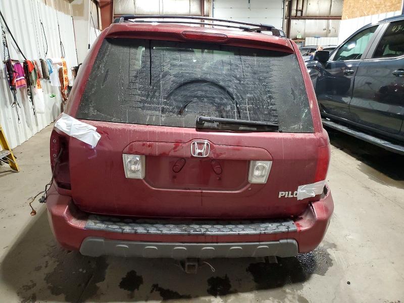 Photo 6 from auction – 2004 HONDA PILOT EXL with VIN 2HKYF18684H566285