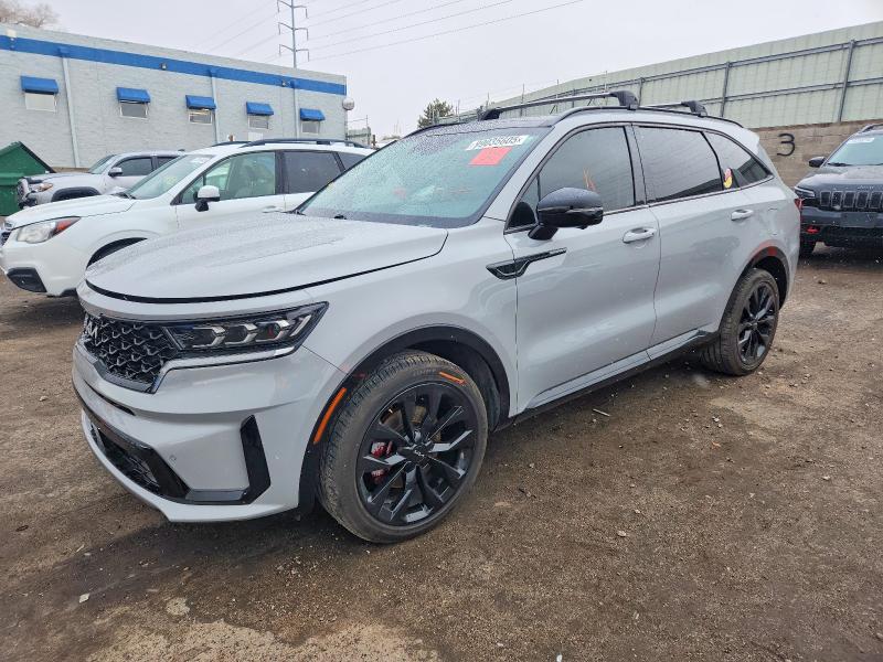 KIA SORENTO SX 2022 with VIN 5XYRK4LF4NG099478 - Photo from auction