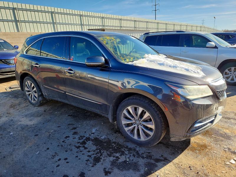 Photo 4 from auction – 2014 ACURA MDX TECHNO with VIN 5FRYD4H4XEB020477