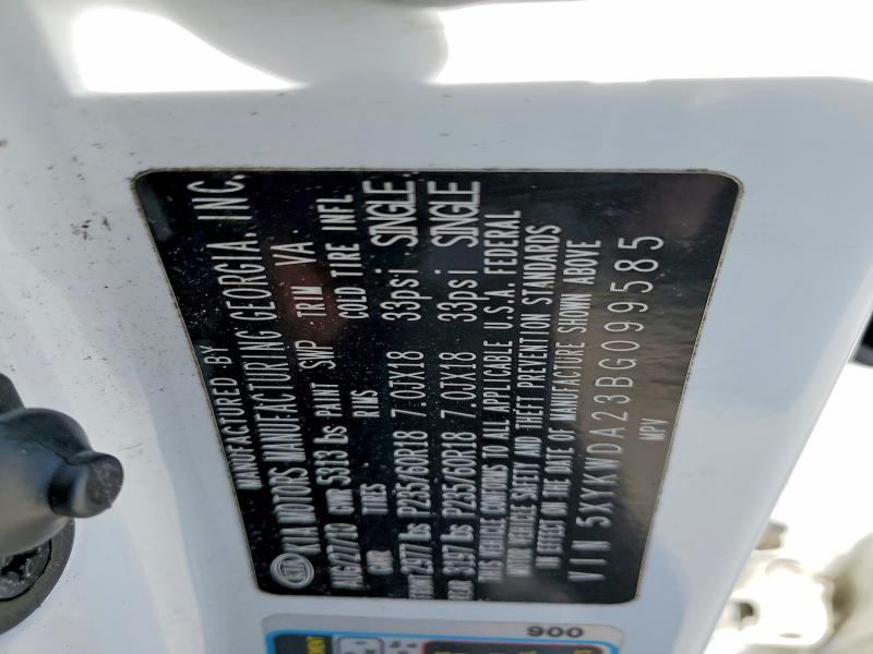 Photo 14 from auction – 2011 KIA SORENTO SX with VIN 5XYKWDA23BG099585
