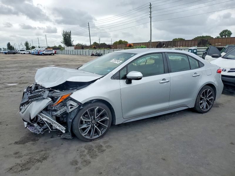 TOYOTA COROLLA 2022 with VIN JTDS4MCE1NJ095701 - Photo from auction