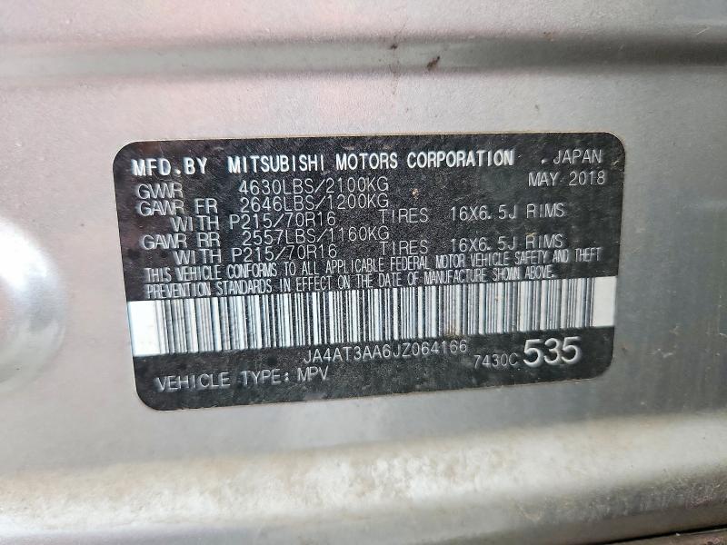 Photo 14 from auction – 2018 MITSUBISHI ECLIPSE CR with VIN JA4AT3AA6JZ064166