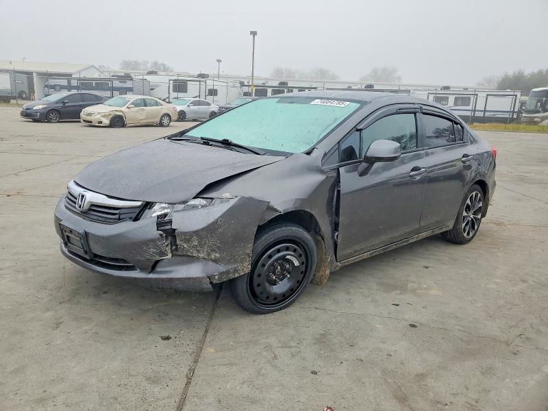 HONDA CIVIC 2012 with VIN 2HGFB2F54CH584357 - Photo from auction