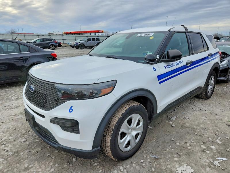 FORD EXPLORER P 2021 with VIN 1FM5K8ABXMGA96677 - Photo from auction