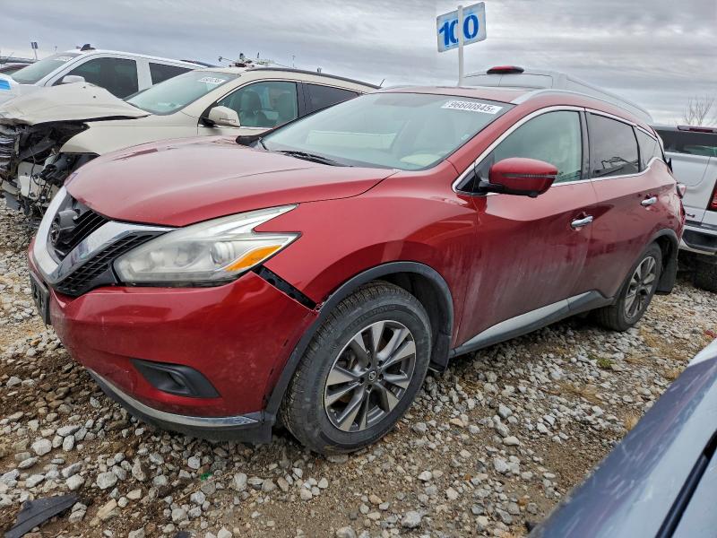 NISSAN MURANO 2016 with VIN 5N1AZ2MH7GN164392 - Photo from auction