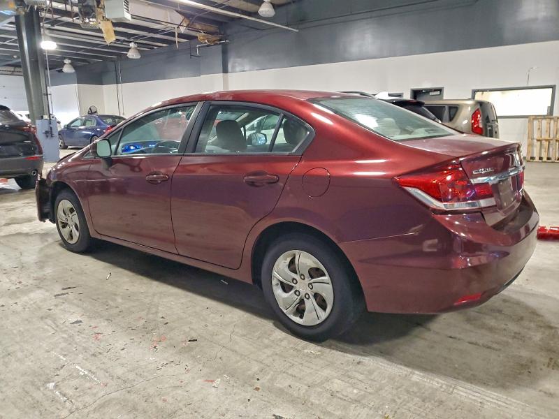 Photo 2 from auction – 2013 HONDA CIVIC LX with VIN 2HGFB2F55DH595949