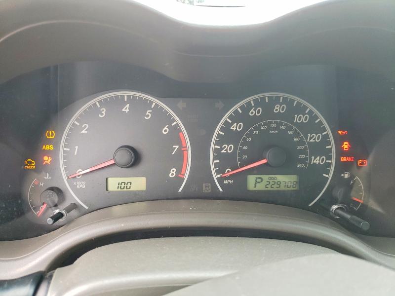 Photo 9 from auction – 2009 TOYOTA COROLLA BA with VIN JTDBL40E499037998