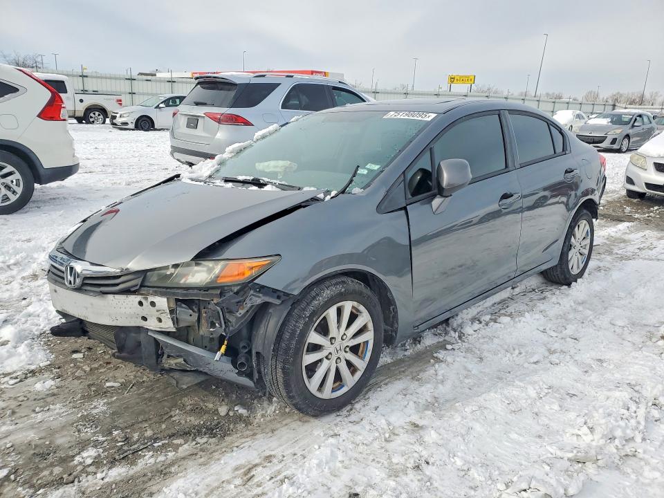 HONDA CIVIC EX 2012 with VIN 19XFB2F83CE301726 - Photo from auction
