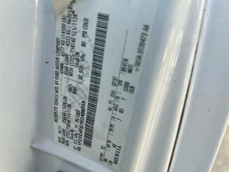 Photo 10 from auction – 2011 FORD ECONOLINE with VIN 1FDXE4FS7BDA96555