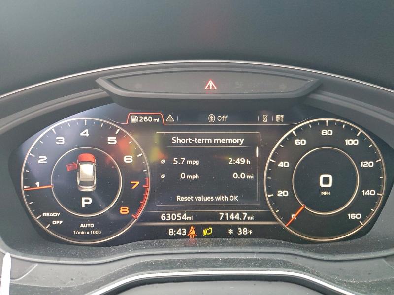 Photo 9 from auction – 2020 AUDI Q5 PREMIUM with VIN WA1BNAFY7L2106820