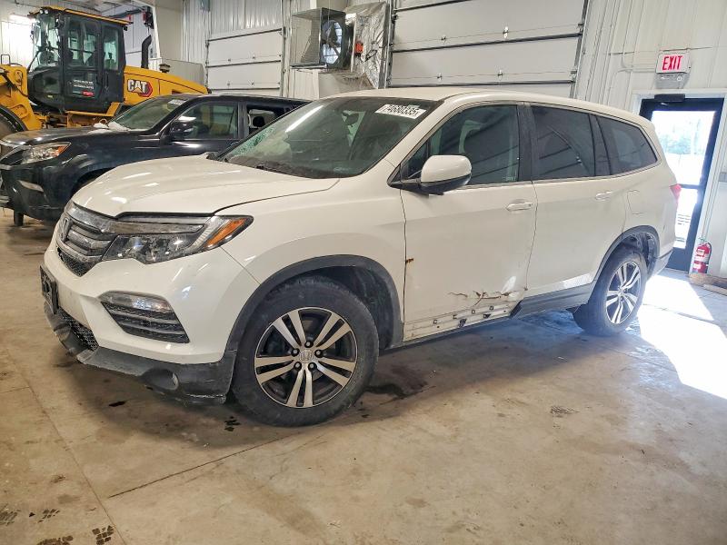 HONDA PILOT EX 2018 with VIN 5FNYF6H30JB063816 - Photo from auction