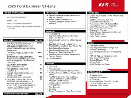 Photo 13 from auction – 2025 FORD EXPLORER with VIN 1FMUK8KHXSGB82471