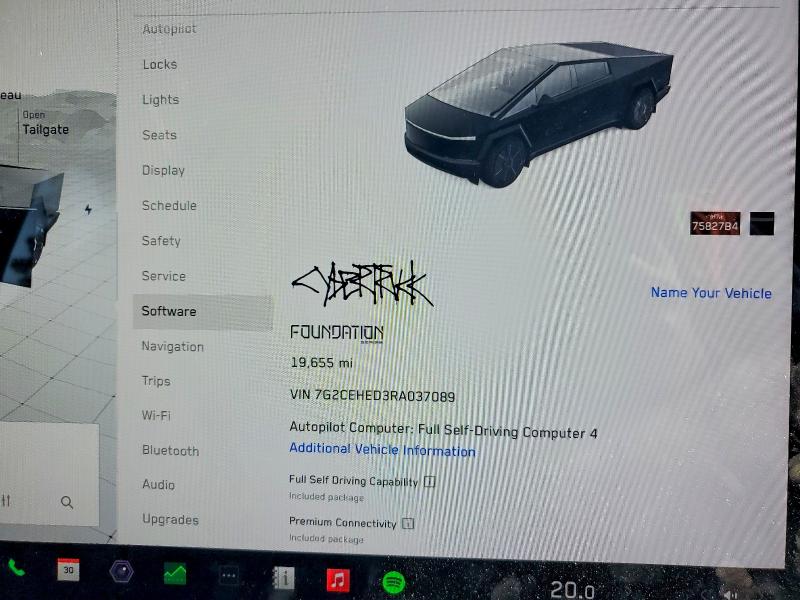 Photo 9 from auction – 2024 TESLA CYBERTRUCK with VIN 7G2CEHED3RA037089