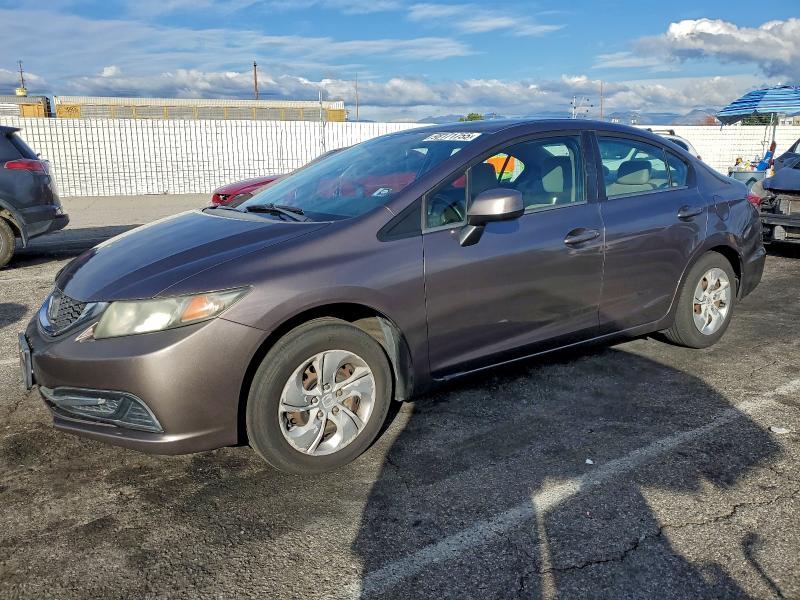 HONDA CIVIC LX 2013 with VIN 19XFB2F50DE289543 - Photo from auction
