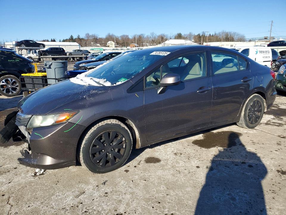 Photo 1 from auction – 2012 HONDA CIVIC LX with VIN 19XFB2F51CE381873