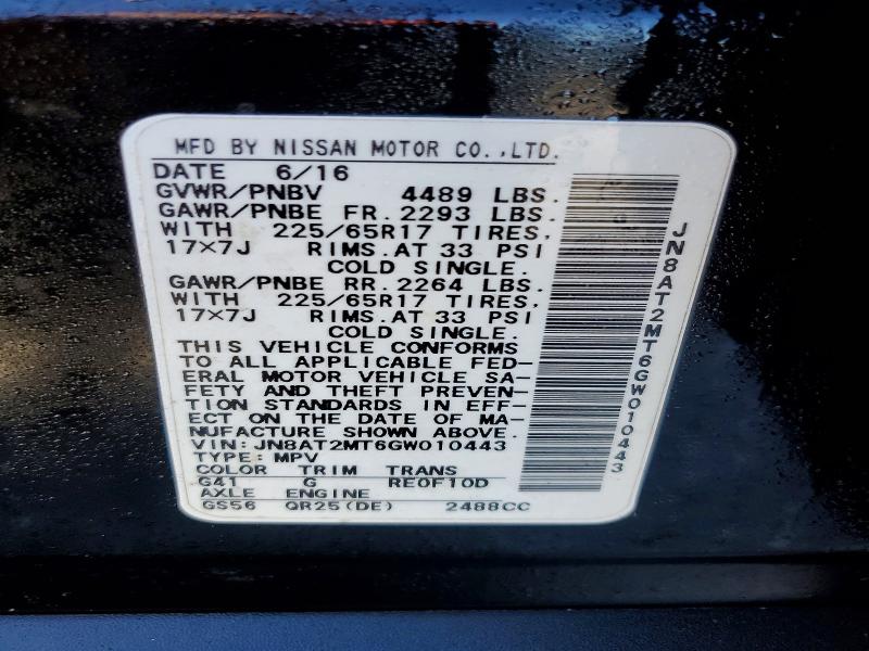 Photo 14 from auction – 2016 NISSAN ROGUE S with VIN JN8AT2MT6GW010443