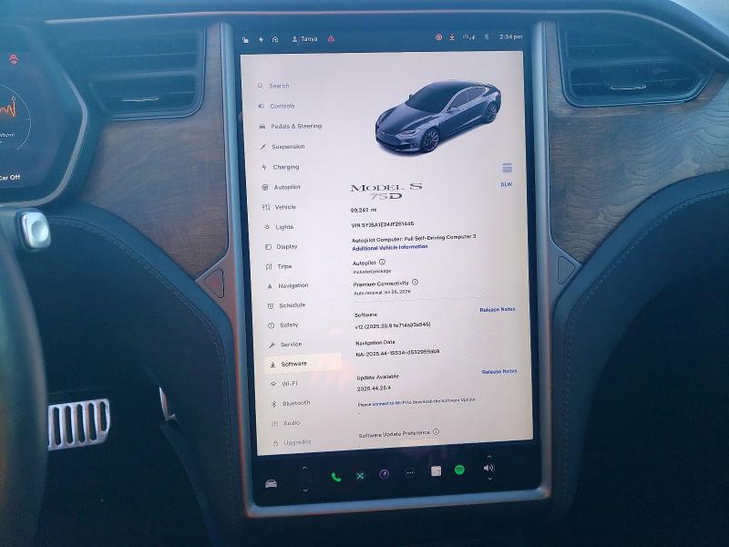 Photo 9 from auction – 2018 TESLA MODEL S with VIN 5YJSA1E24JF261446