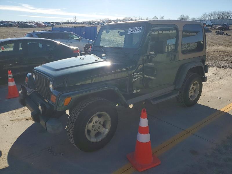 JEEP WRAGLR SPT 2001 with VIN 1J4FA49S51P349645 - Photo from auction