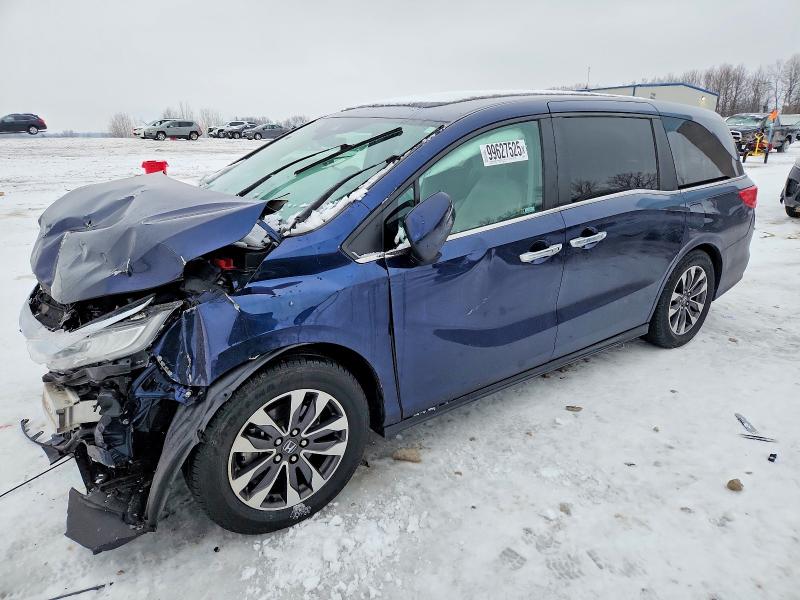 HONDA ODYSSEY 2022 with VIN 5FNRL6H75NB009675 - Photo from auction