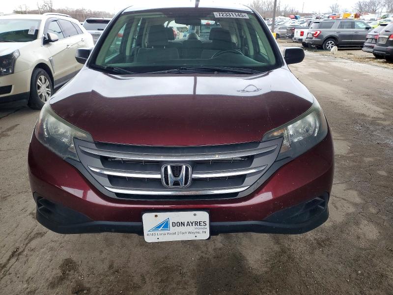 Photo 5 from auction – 2012 HONDA CR-V LX with VIN 5J6RM4H30CL060987