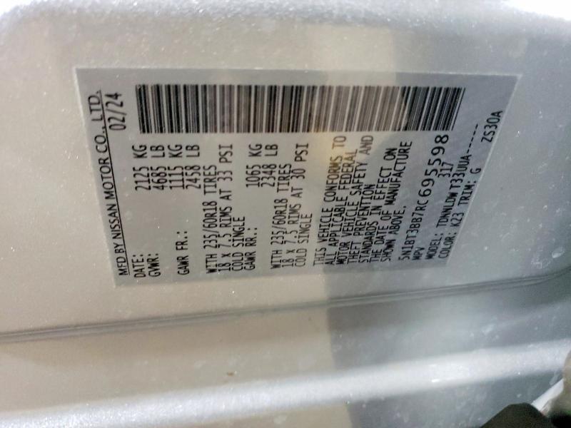 Photo 14 from auction – 2024 NISSAN ROGUE SV with VIN 5N1BT3BB7RC695598