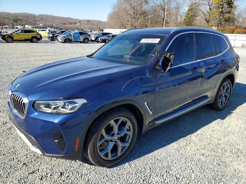 BMW X3 2022 with VIN 5UX43DP04N9J95253 - Photo from auction