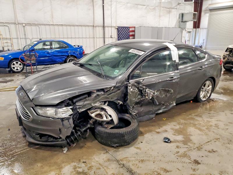 FORD FUSION SE 2018 with VIN 3FA6P0LU3JR204223 - Photo from auction