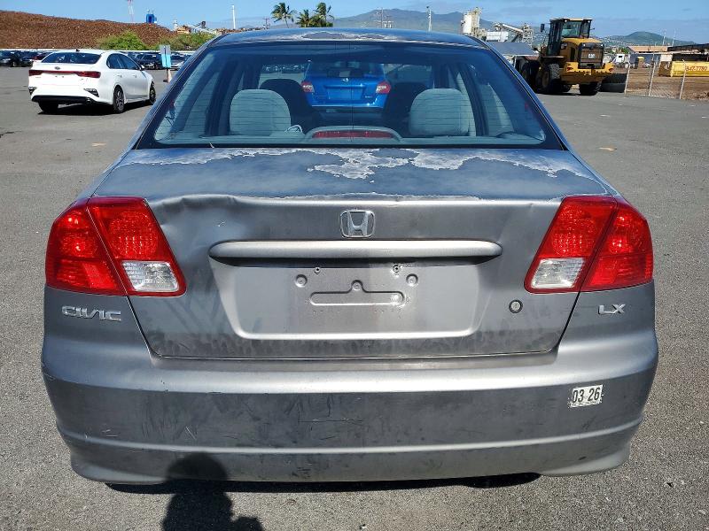 Photo 6 from auction – 2005 HONDA CIVIC with VIN 2HGES16595H569278