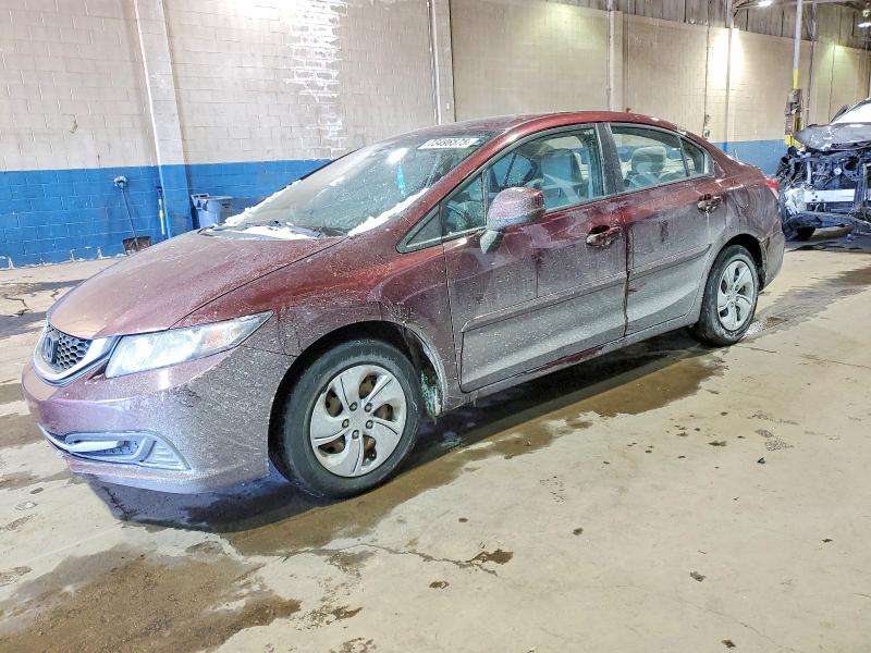HONDA CIVIC LX 2013 with VIN 19XFB2F52DE052486 - Photo from auction
