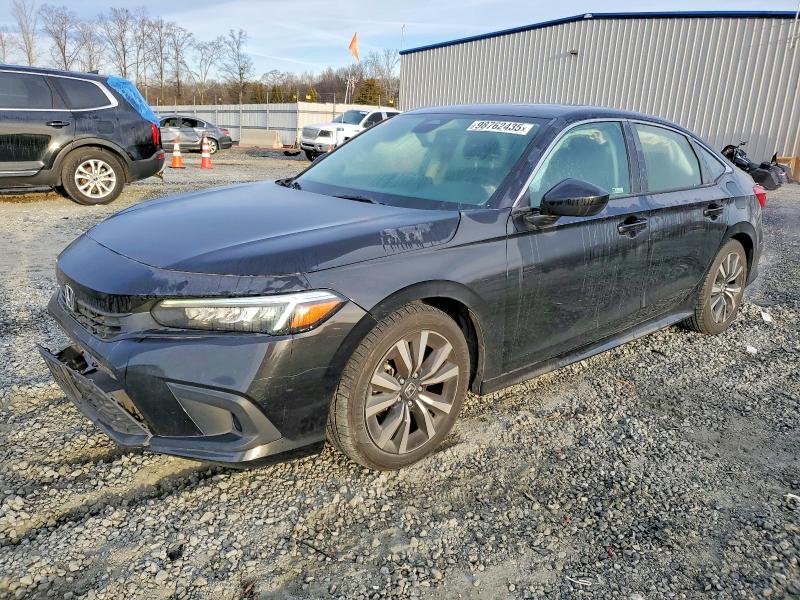 HONDA CIVIC EX 2022 with VIN JHMFE1F77NX003982 - Photo from auction