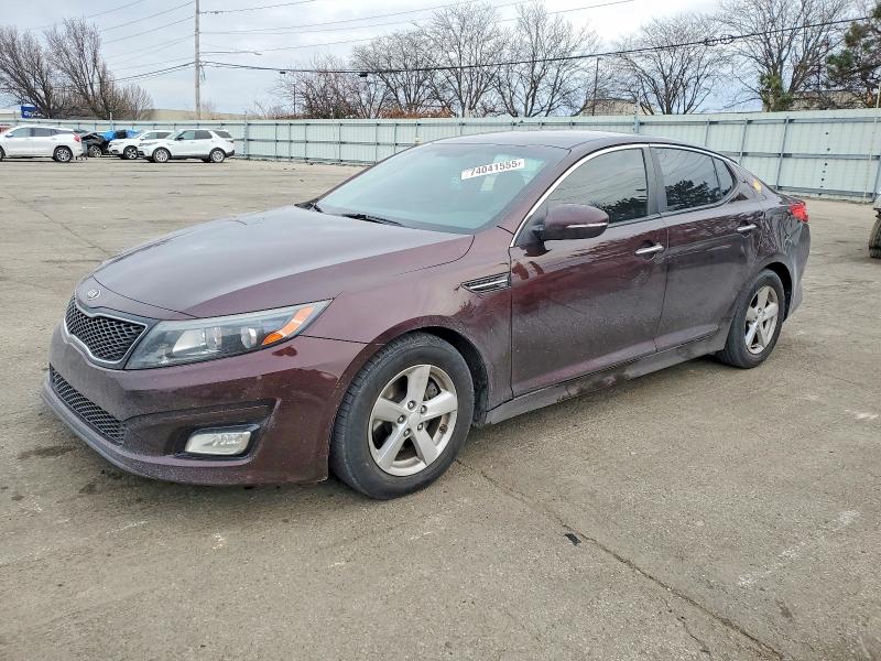 KIA OPTIMA LX 2014 with VIN 5XXGM4A71EG277705 - Photo from auction