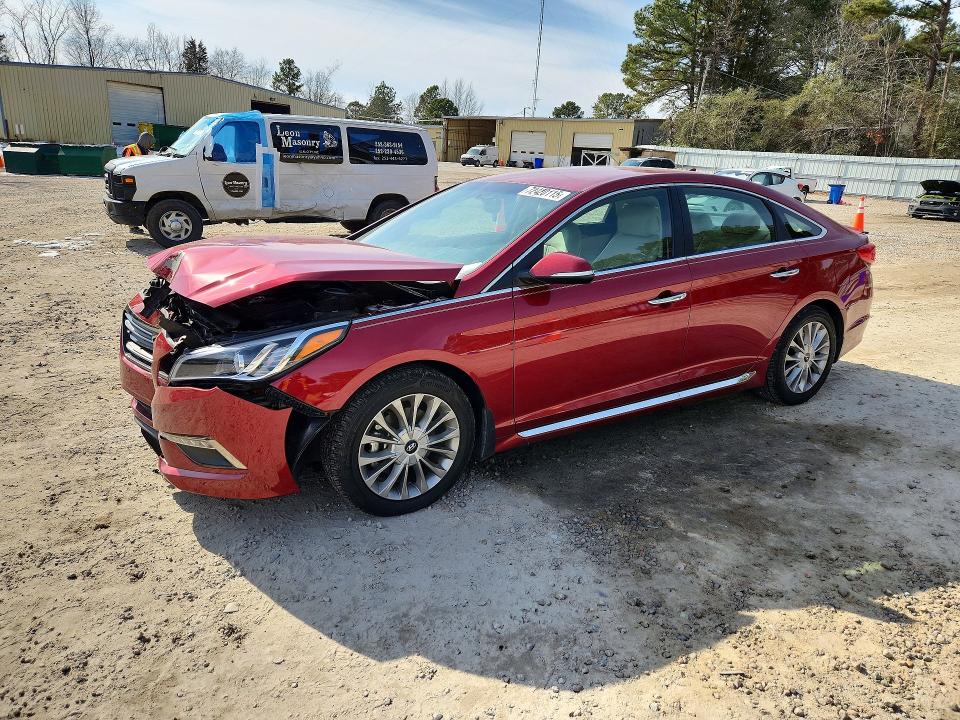 HYUNDAI SONATA 2015 with VIN 5NPE34AF1FH161587 - Photo from auction