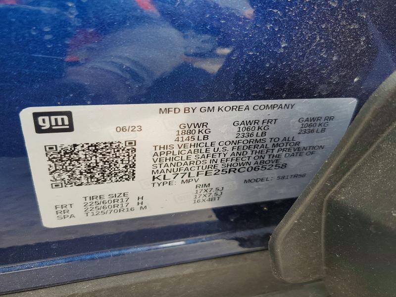 Photo 14 from auction – 2024 CHEVROLET TRAX LS with VIN KL77LFE25RC065258