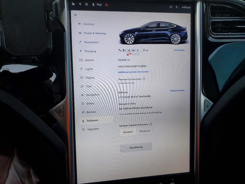 Photo 9 from auction – 2013 TESLA MODEL S with VIN 5YJSA1DP8DFP06949