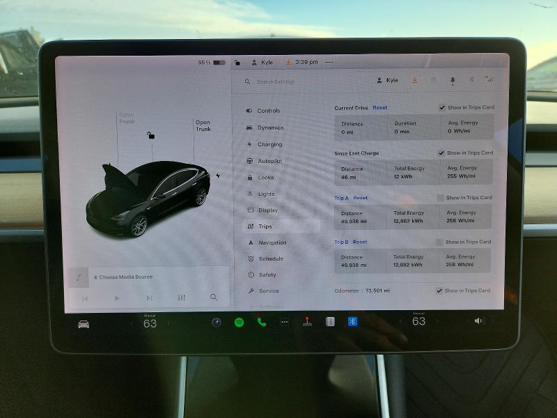 Photo 9 from auction – 2019 TESLA MODEL 3 with VIN 5YJ3E1EA0KF415670
