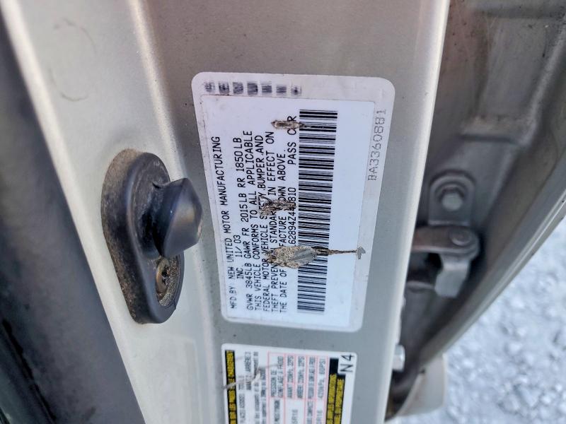 Photo 14 from auction – 2004 PONTIAC VIBE with VIN 5Y2SL62894Z440810