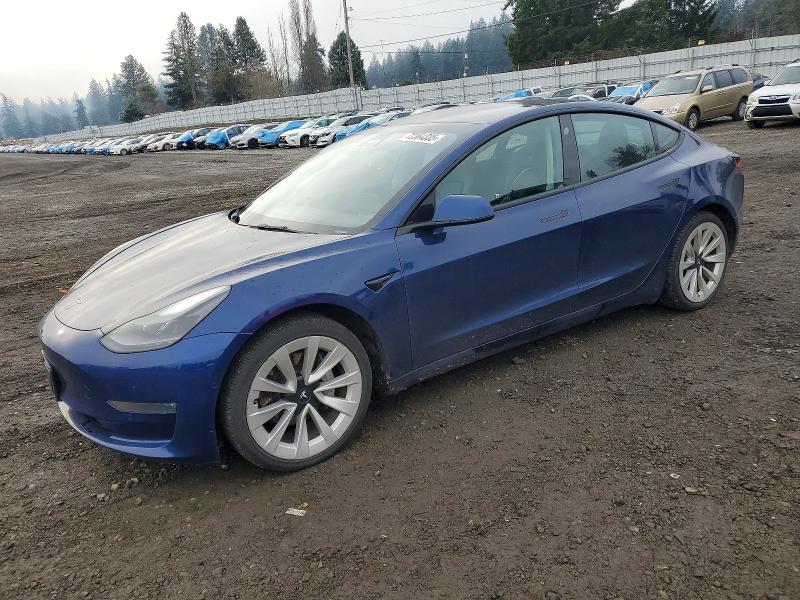 TESLA MODEL 3 2022 with VIN 5YJ3E1EB7NF143616 - Photo from auction