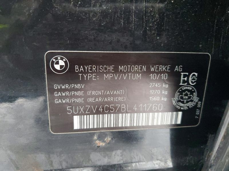 Photo 14 from auction – 2011 BMW X5 XDRIVE3 with VIN 5UXZV4C57BL411760